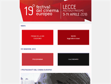 Tablet Screenshot of festivaldelcinemaeuropeo.com